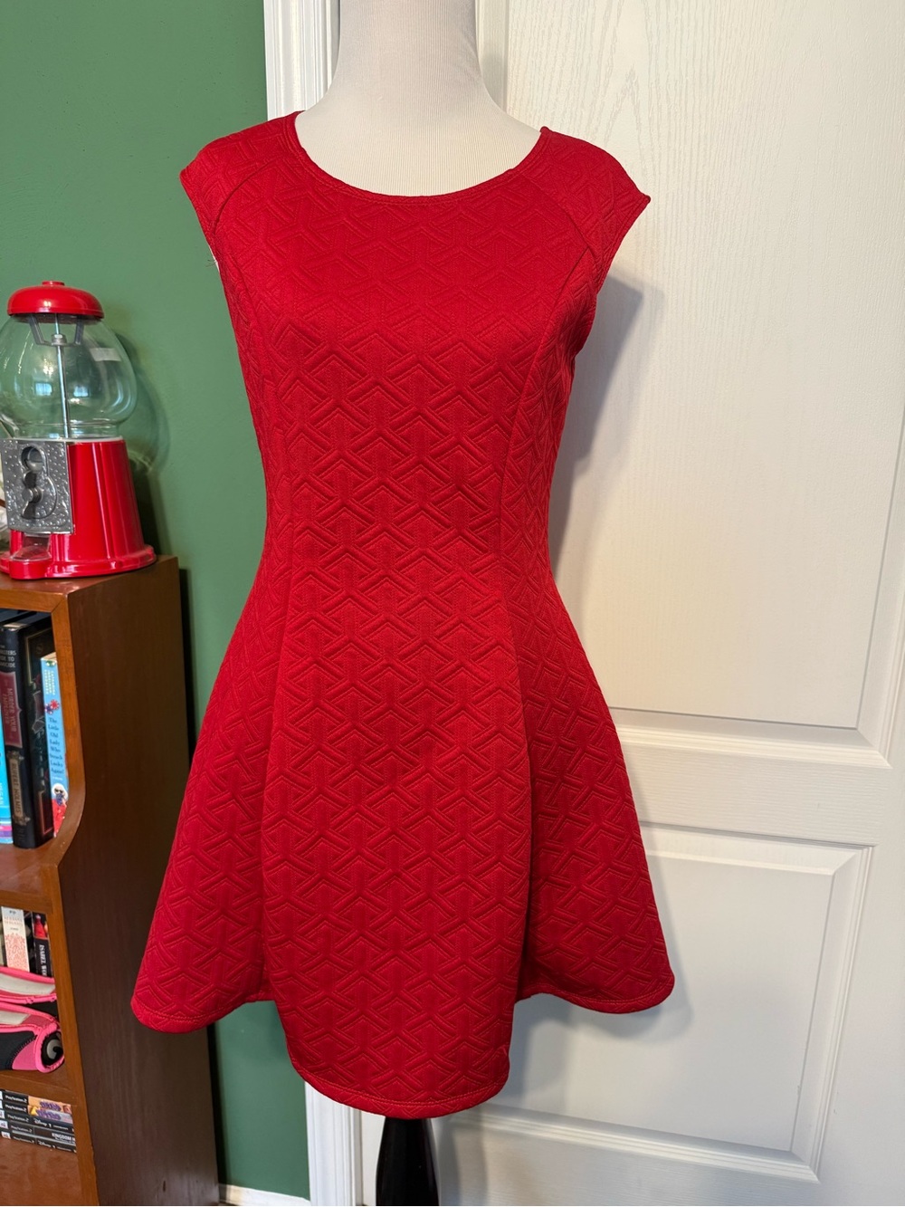 Forever 21  Textured Fit & Flare Mini Dress